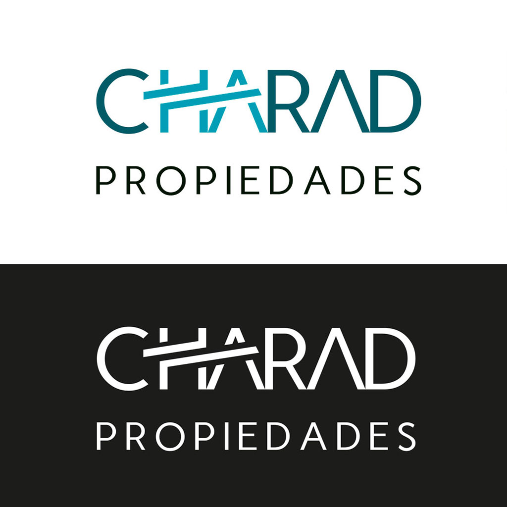 Versiones del logotipo Charad Propiedades