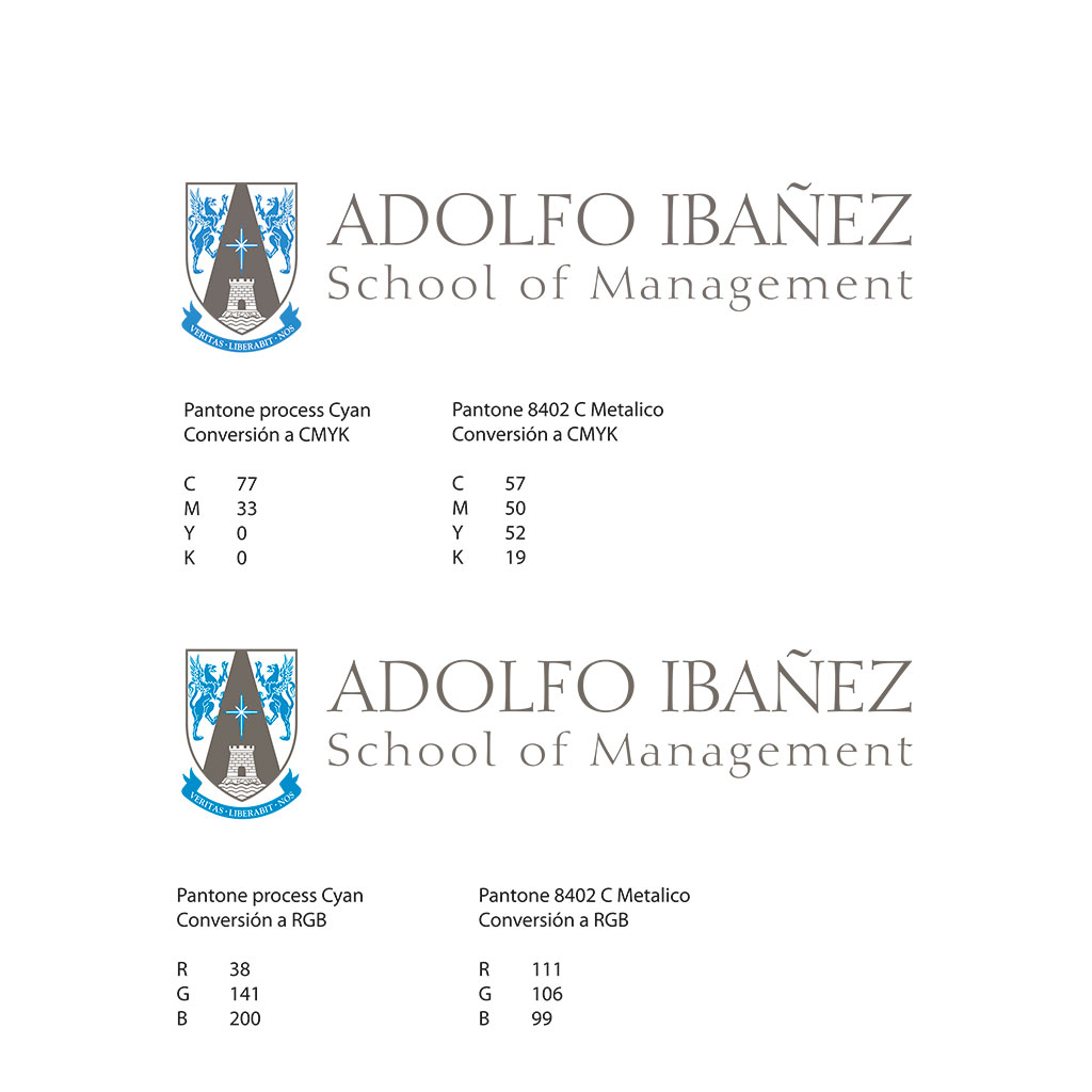 Logotipo Adolfo Ibáñez School of Management - colores