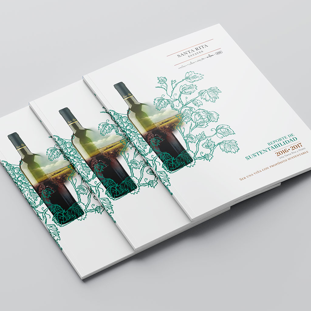 Diseño de Portada Reporte de Sustentabilidad Santa Rita 2017