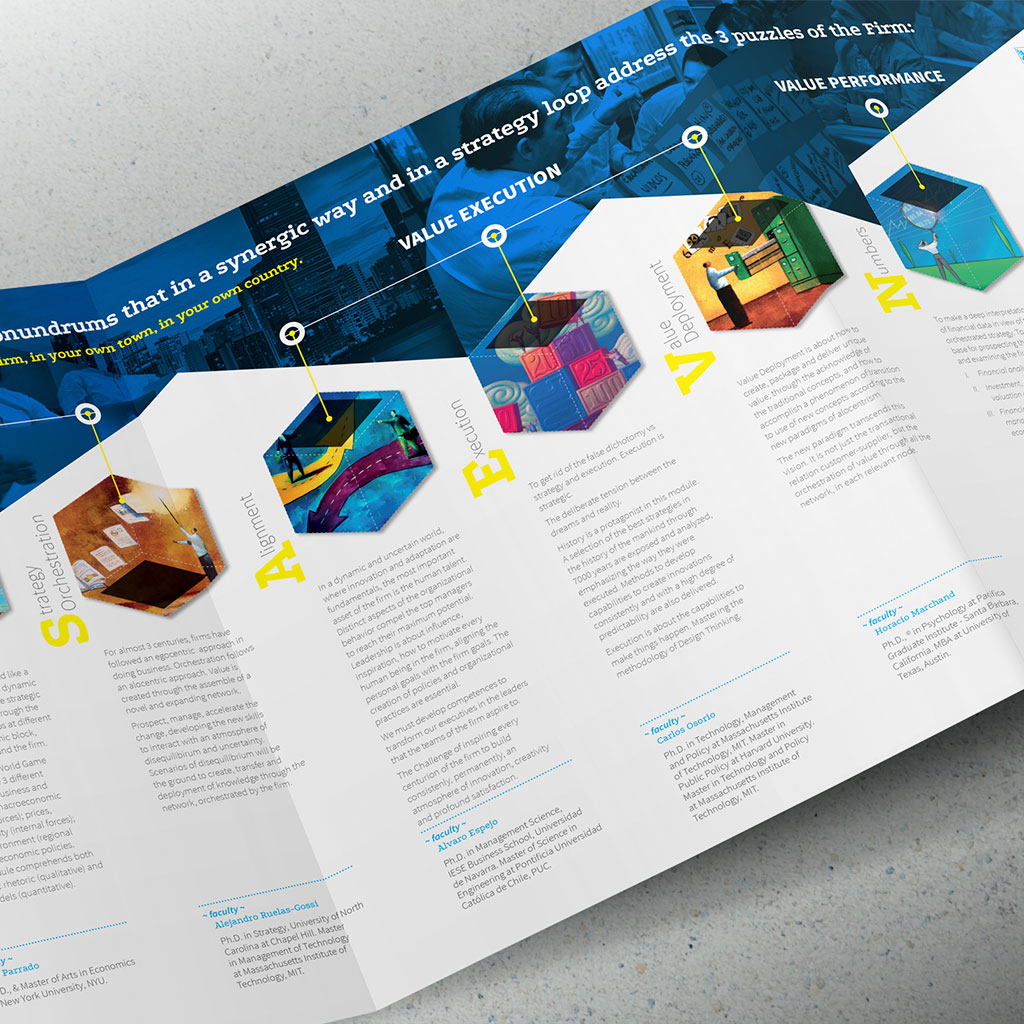 Diseño de folleto Executive Education