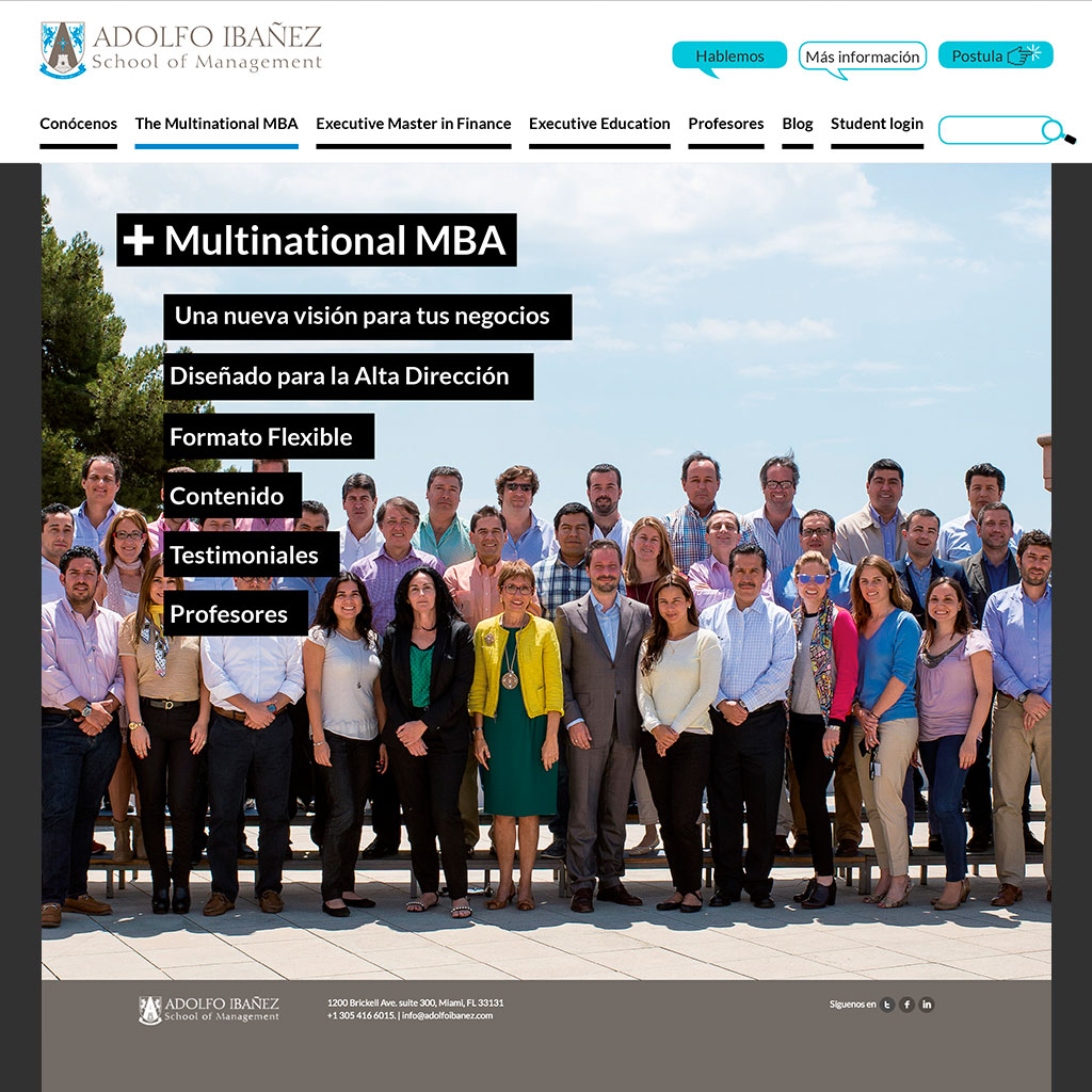 Página Web Multinational MBA